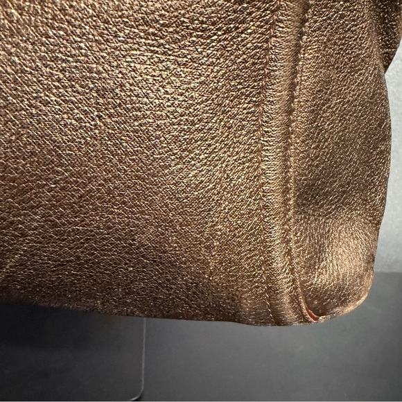 Kate Spade New York Metallic Bronze Leather Satchel - Picture 13 of 15